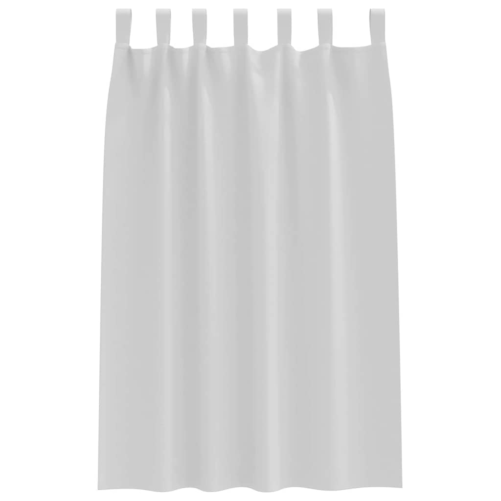 Vorhänge mit Vorhängen 2 pcs Hellgrau Polyester