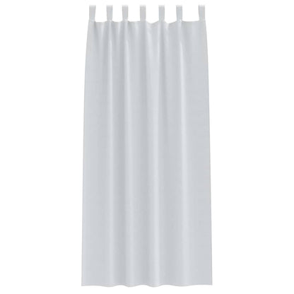 Vorhänge mit Vorhängen 2 pcs Hellgrau Polyester