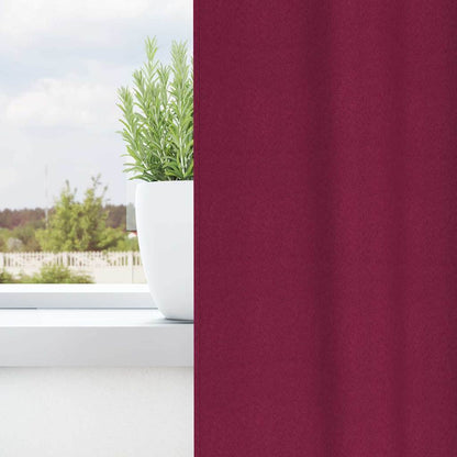 Verdunkelungsvorhänge mit Vorhängen Weinrot Polyester