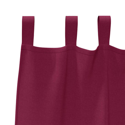 Vorhänge mit Vorhängen 2 pcs Weinrot Polyester