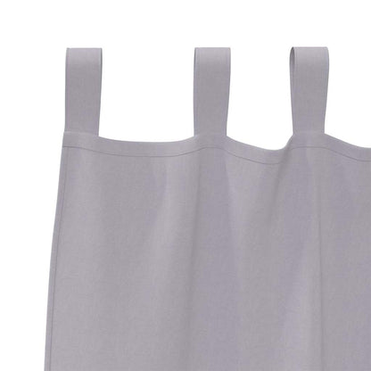 Vorhänge mit Vorhängen 2 pcs Metallgrau Polyester