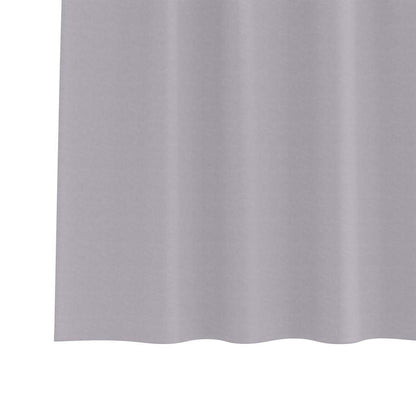 Vorhänge mit Vorhängen 2 pcs Metallgrau Polyester