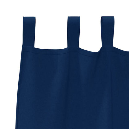 Vorhänge mit Vorhängen 2 pcs Dunkelblau Polyester