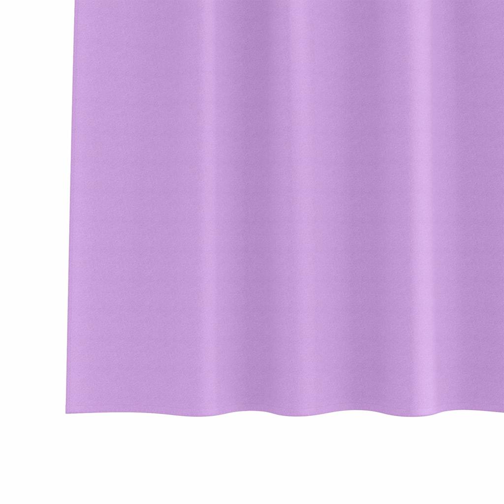 Vorhänge mit Vorhängen 2 pcs Lila Polyester