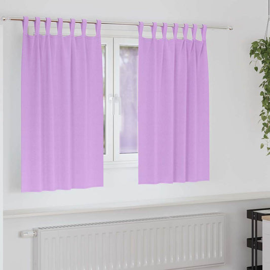 Vorhänge mit Vorhängen 2 pcs Lila Polyester