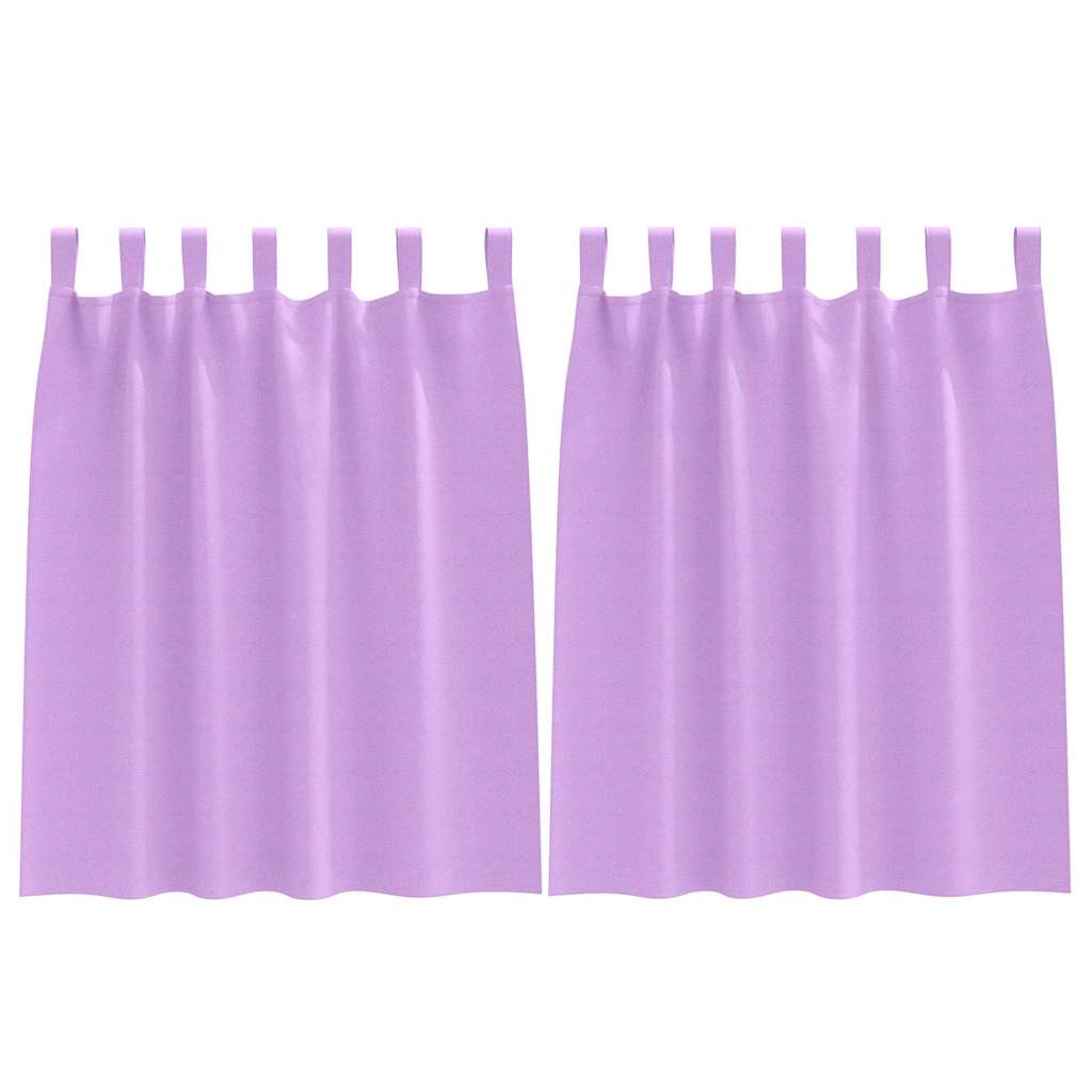 Vorhänge mit Vorhängen 2 pcs Lila Polyester
