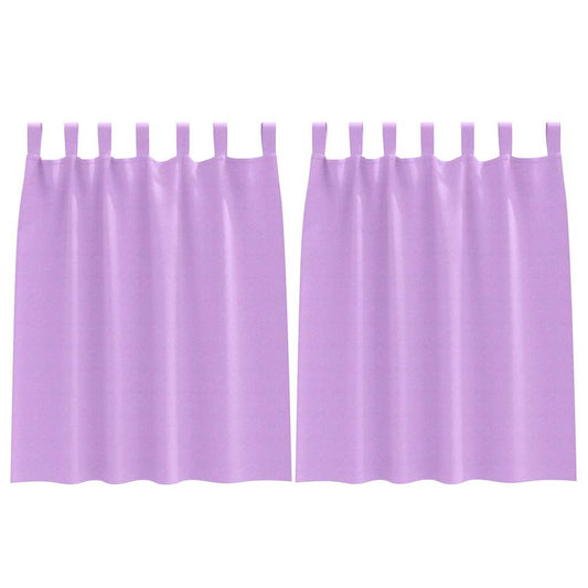 Vorhänge mit Vorhängen 2 pcs Lila Polyester