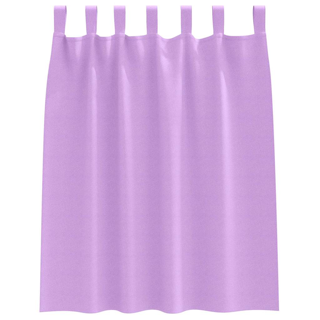 Vorhänge mit Vorhängen 2 pcs Lila Polyester