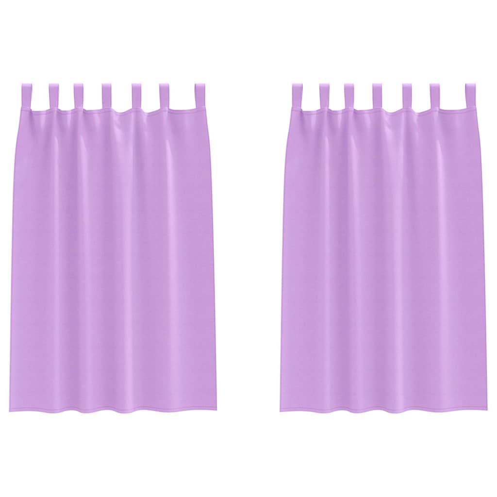 Vorhänge mit Vorhängen 2 pcs Lila Polyester