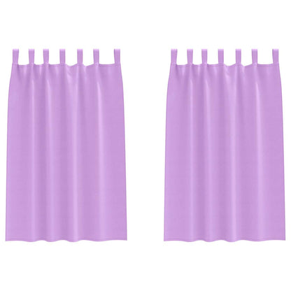 Vorhänge mit Vorhängen 2 pcs Lila Polyester
