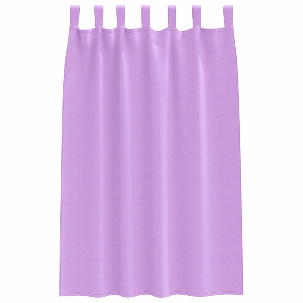 Vorhänge mit Vorhängen 2 pcs Lila Polyester