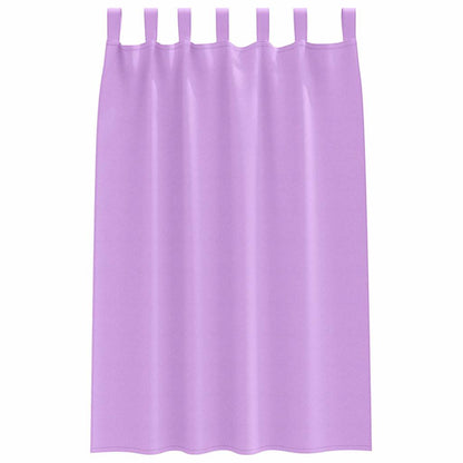 Verdunkelungsvorhänge mit Vorhängen Lila Polyester