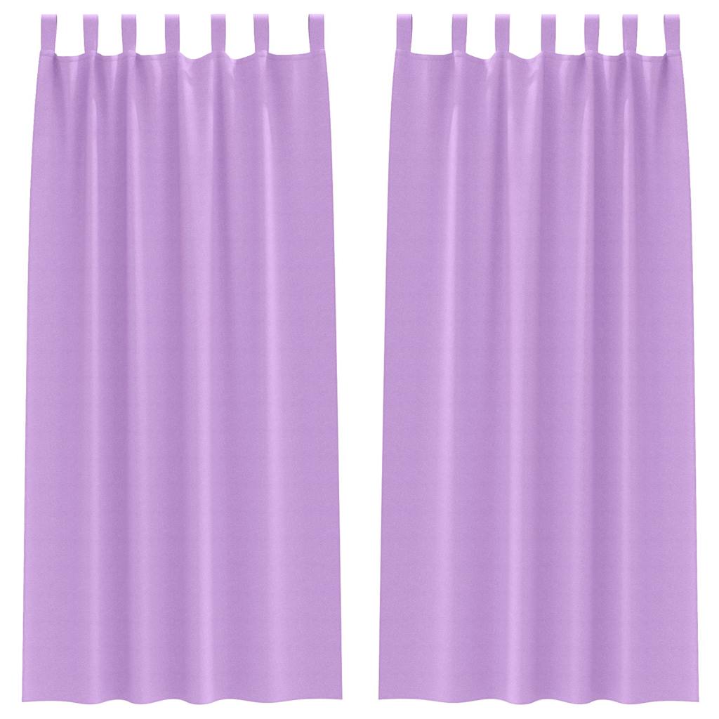 Vorhänge mit Vorhängen 2 pcs Lila Polyester