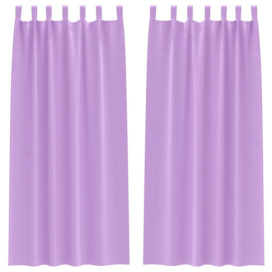 Vorhänge mit Vorhängen 2 pcs Lila Polyester