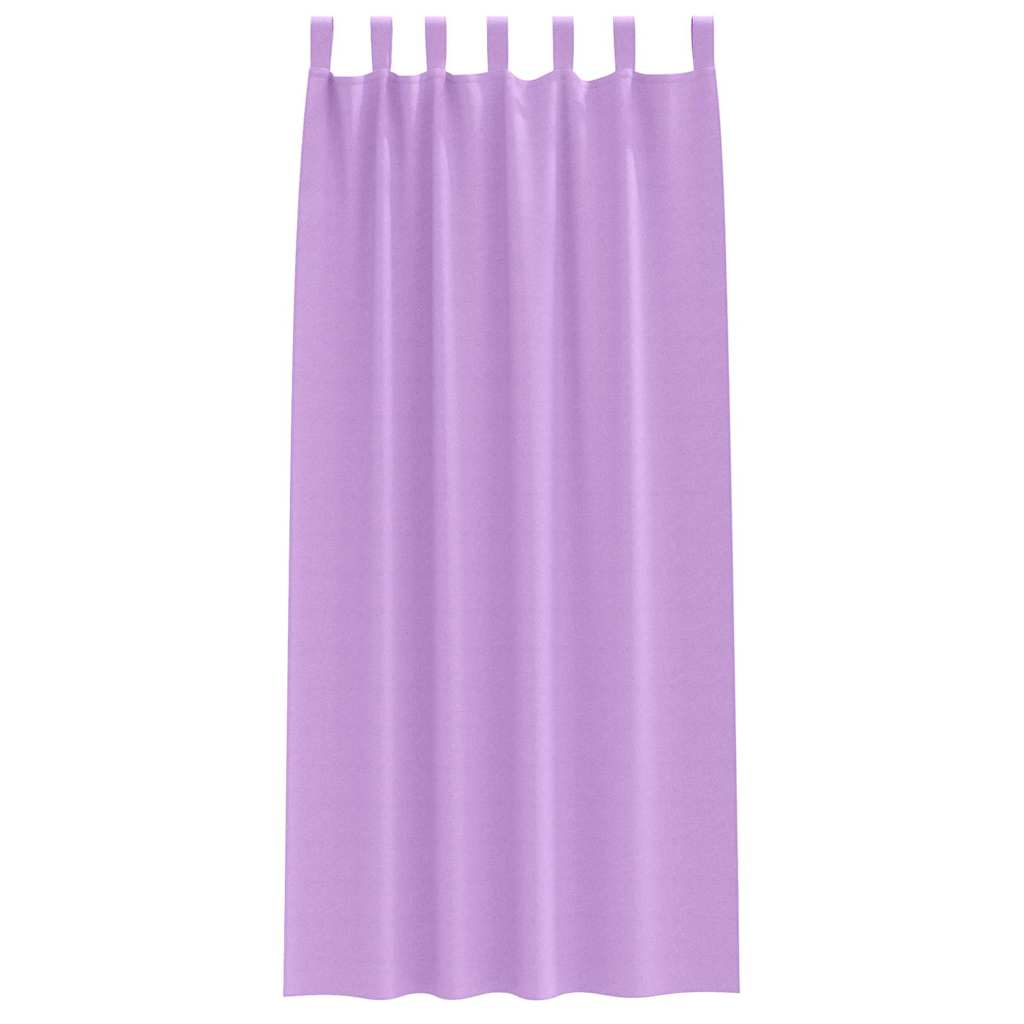 Vorhänge mit Vorhängen 2 pcs Lila Polyester