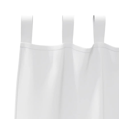 Vorhänge mit Vorhängen 2 pcs Reinweiß Polyester