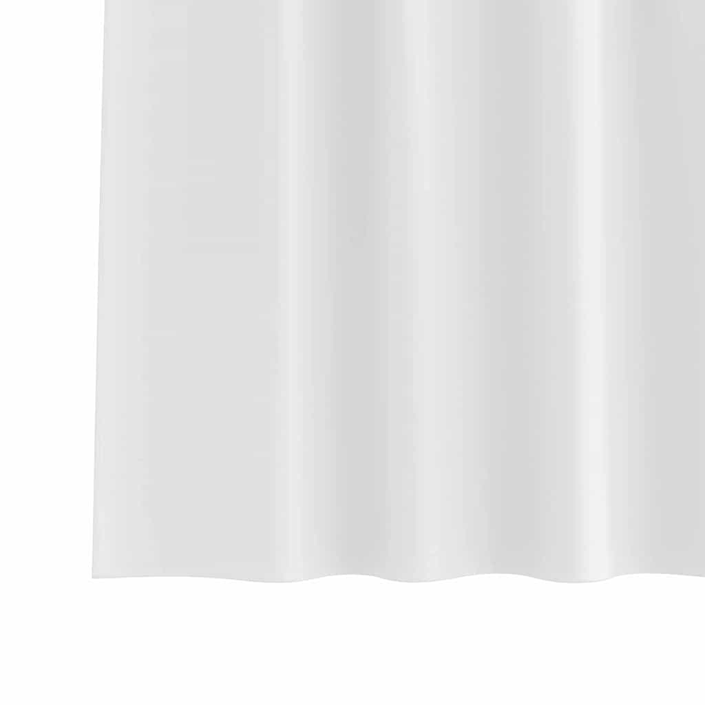 Vorhänge mit Vorhängen 2 pcs Reinweiß Polyester