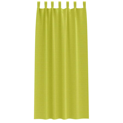 Vorhänge mit Vorhängen 2 pcs Apfelgrün Polyester
