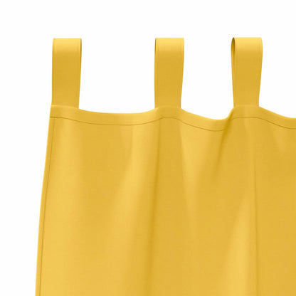 Vorhänge mit Vorhängen 2 pcs Senfgelb Polyester