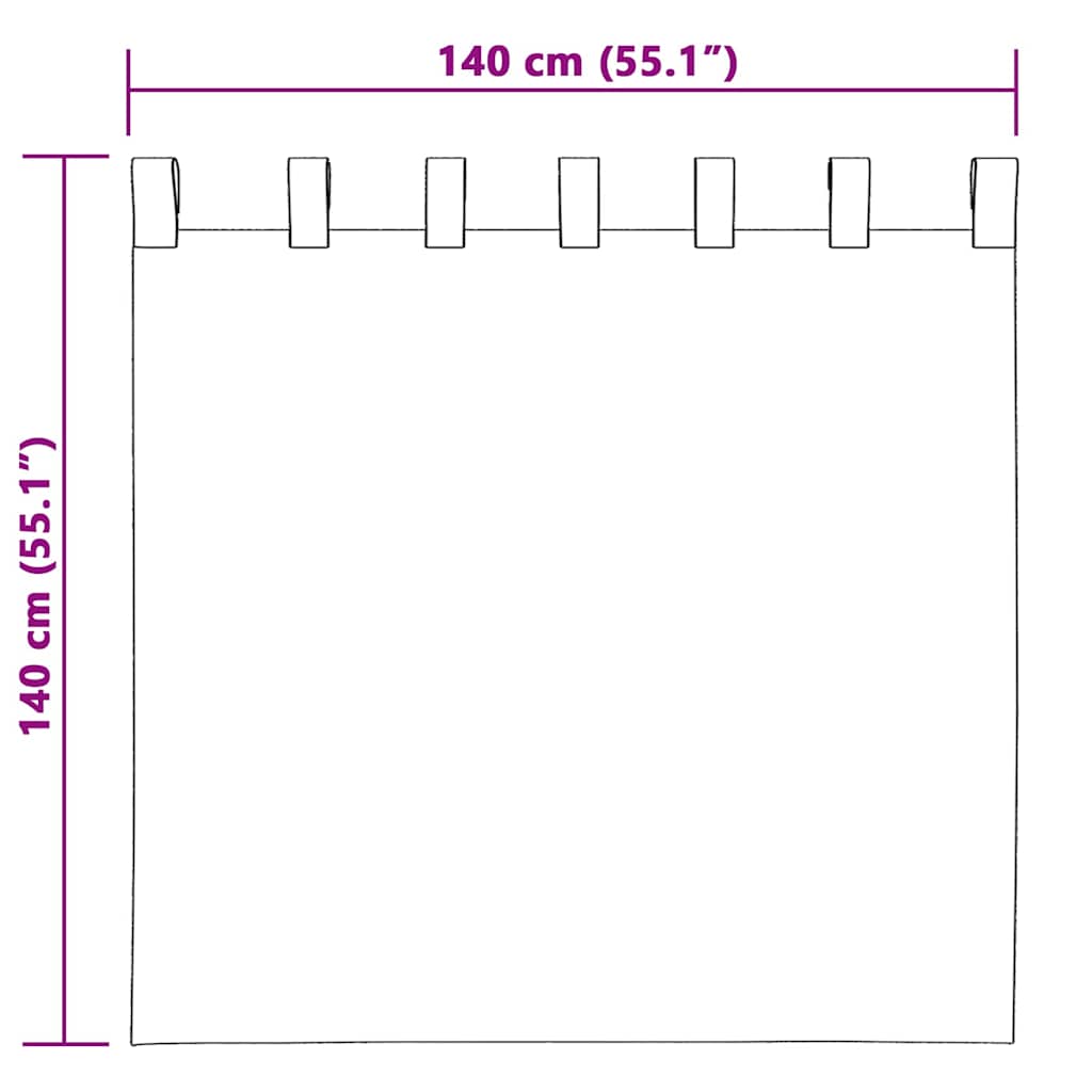 Vorhänge mit Vorhängen 2 pcs Senfgelb Polyester