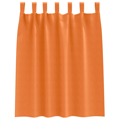 Vorhänge mit Vorhängen 2 pcs Leuchtendes Orange Polyester