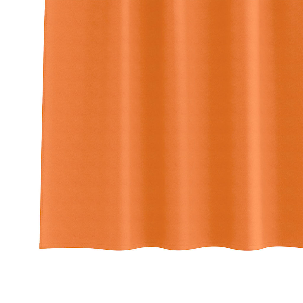 Vorhänge mit Vorhängen 2 pcs Leuchtendes Orange Polyester