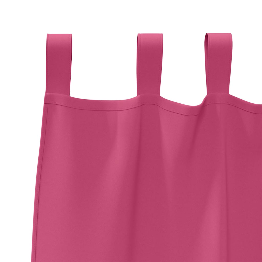 Vorhänge mit Vorhängen 2 pcs Leuchtendes Pink Polyester