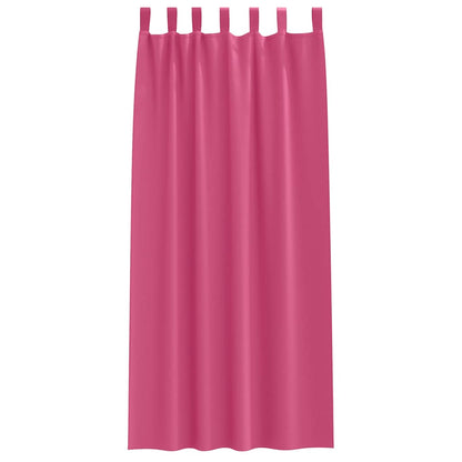 Vorhänge mit Vorhängen 2 pcs Leuchtendes Pink Polyester