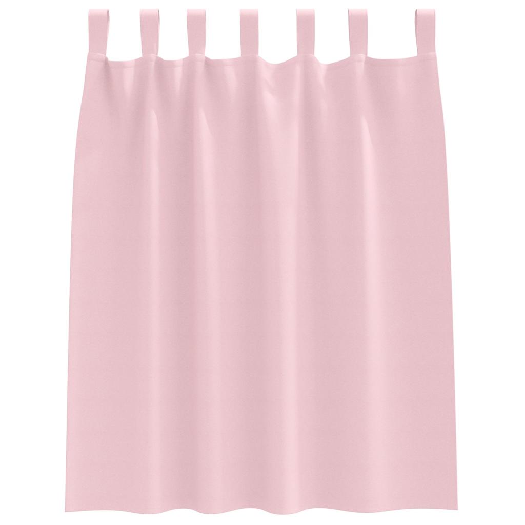 Vorhänge mit Vorhängen 2 pcs Baby Pink Polyester
