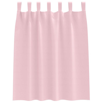 Vorhänge mit Vorhängen 2 pcs Baby Pink Polyester