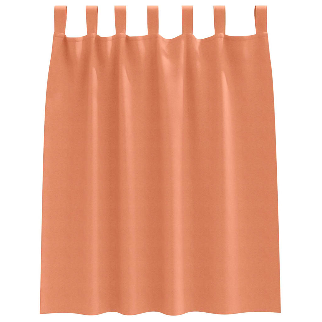 Vorhänge mit Vorhängen 2 pcs Terrakotta Polyester