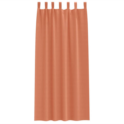 Vorhänge mit Vorhängen 2 pcs Terrakotta Polyester