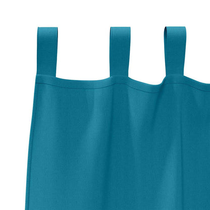 Vorhänge mit Vorhängen 2 pcs Türkis Polyester