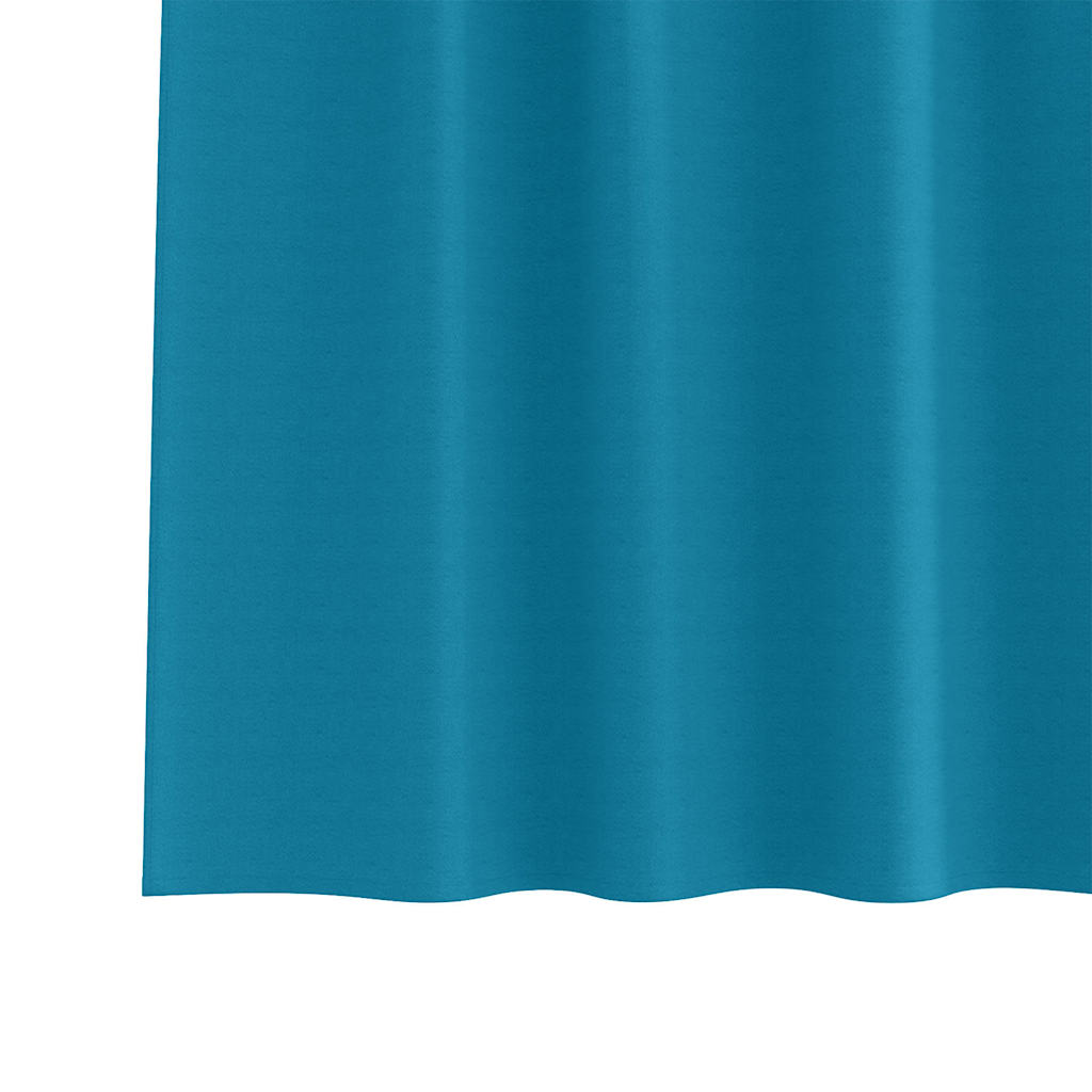 Vorhänge mit Vorhängen 2 pcs Türkis Polyester