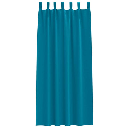 Vorhänge mit Vorhängen 2 pcs Türkis Polyester