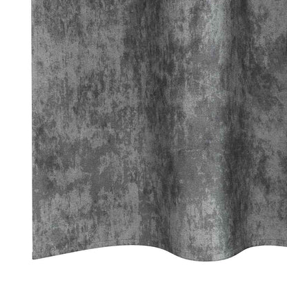 Vorhang mit Vorhängen 2 pcs Grau 260 x 140 cm Samt