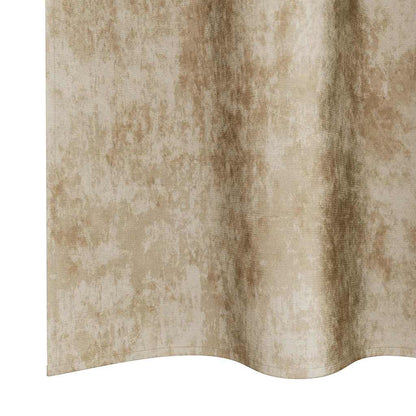 Vorhang mit Vorhängen 2 pcs Creme 260 x 140 cm Samt