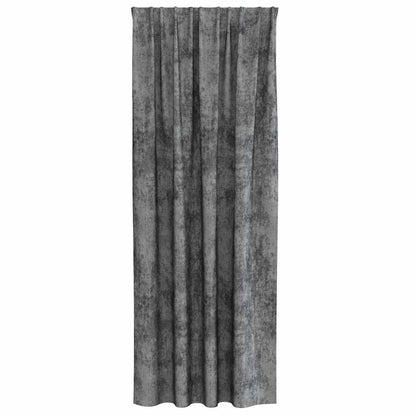 Vorhang mit Vorhängen 2 pcs Grau 225 x 140 cm Samt