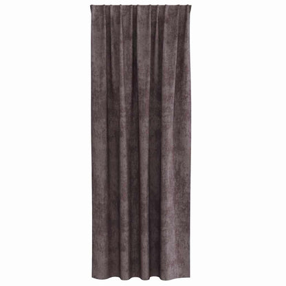 Vorhang mit Vorhängen 2 pcs Braun 260 x 140 cm Samt