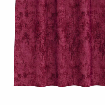 Vorhang mit Vorhängen 2 pcs Weinrot 245 x 140 cm Samt