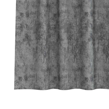 Vorhang mit Vorhängen 2 pcs Grau 245 x 140 cm Samt