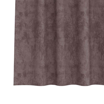 Vorhang mit Vorhängen 2 pcs Braun 245 x 140 cm Samt