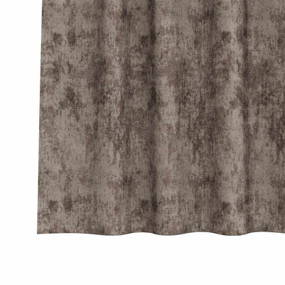 Vorhang mit Vorhängen 2 pcs Cappuccino 245 x 140 cm Samt