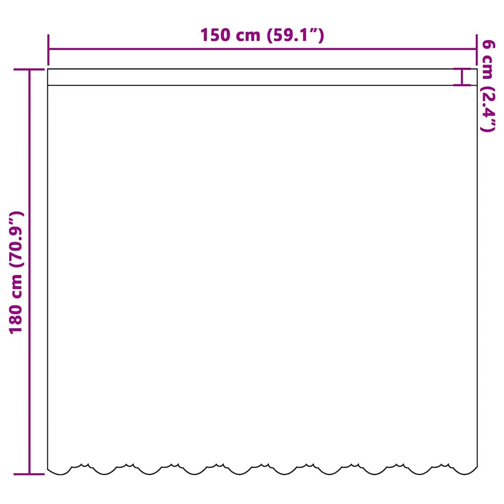 Vorhänge mit Vorhängen Weiß Polyester