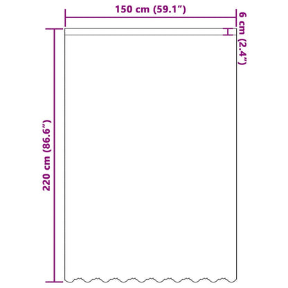 Vorhänge mit Vorhängen Weiß 150 x 220 cm Polyester