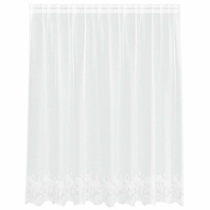 Vorhänge mit Vorhängen Floral Weiß 200 x 140 cm Polyester