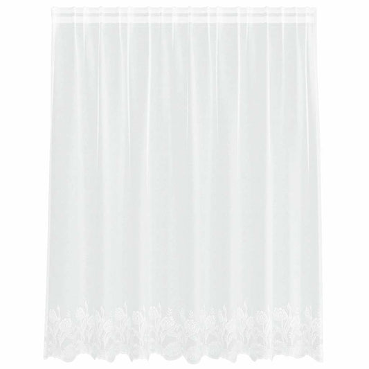 Vorhänge mit Vorhängen Floral Weiß 200 x 140 cm Polyester