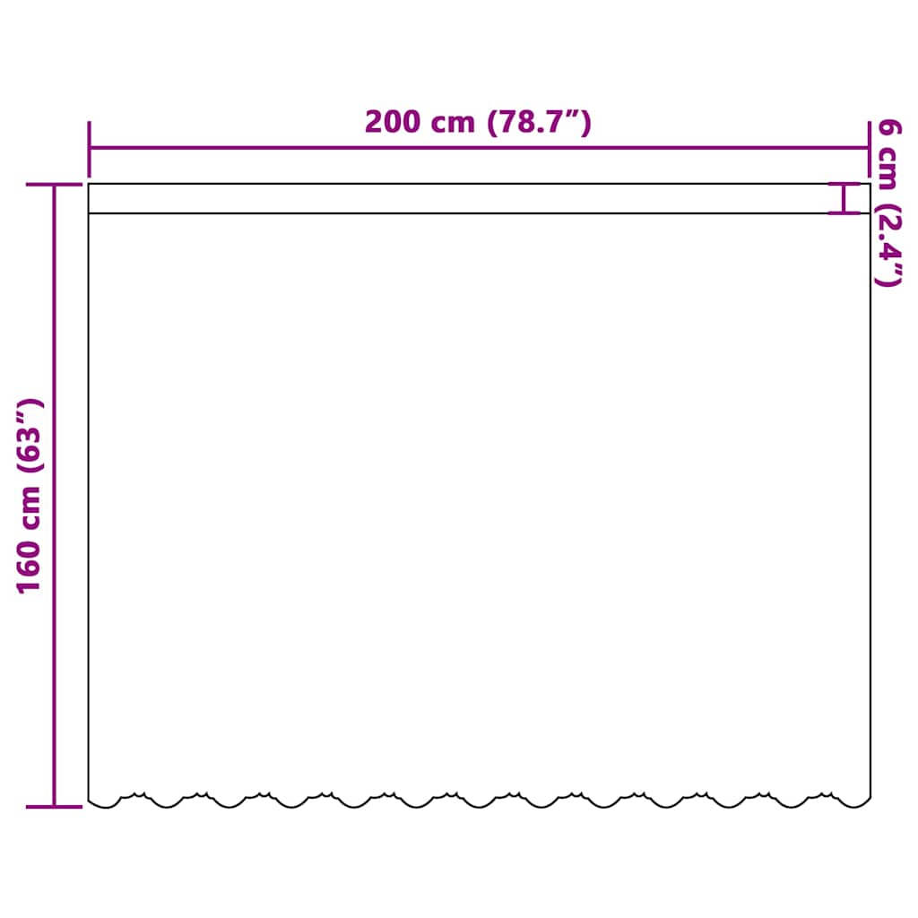 Vorhänge mit Vorhängen Weiß 200x160cm Polyester