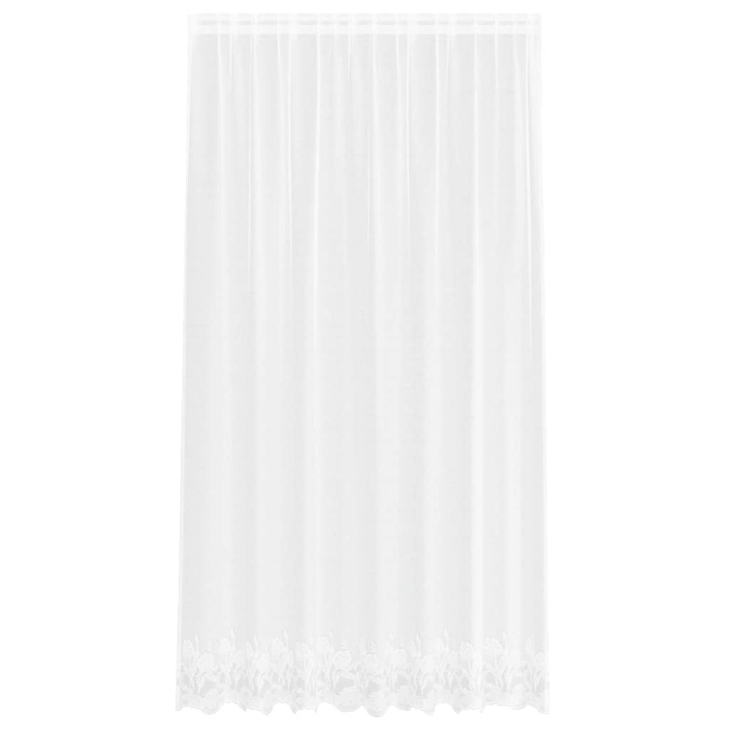 Vorhänge mit Vorhängen Floral Weiß 200 x 240 cm Polyester