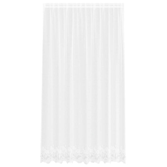Vorhänge mit Vorhängen Floral Weiß 200 x 240 cm Polyester